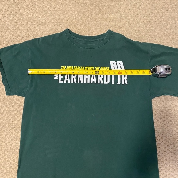 2009 Vintage Green NASCAR Shirt w/ Large SCREEN PRINT Back! - Picture 4 of 9